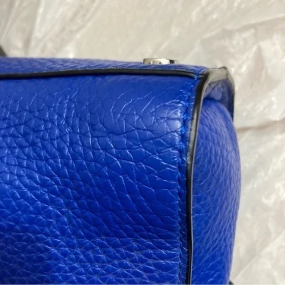 Michael kors blue and black leather Ingrid two way bag rare